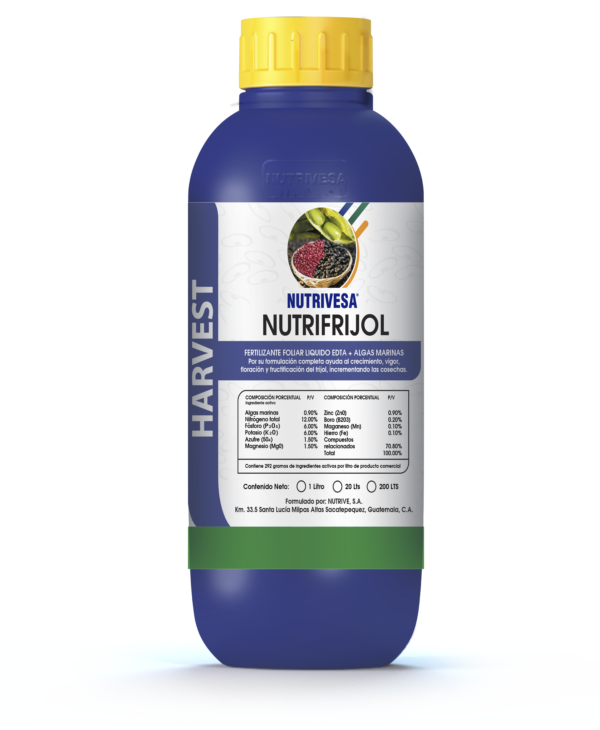 Nutri-Fríjol EDTA 1 Litro - Fertilizante Foliar | Nutrivesa