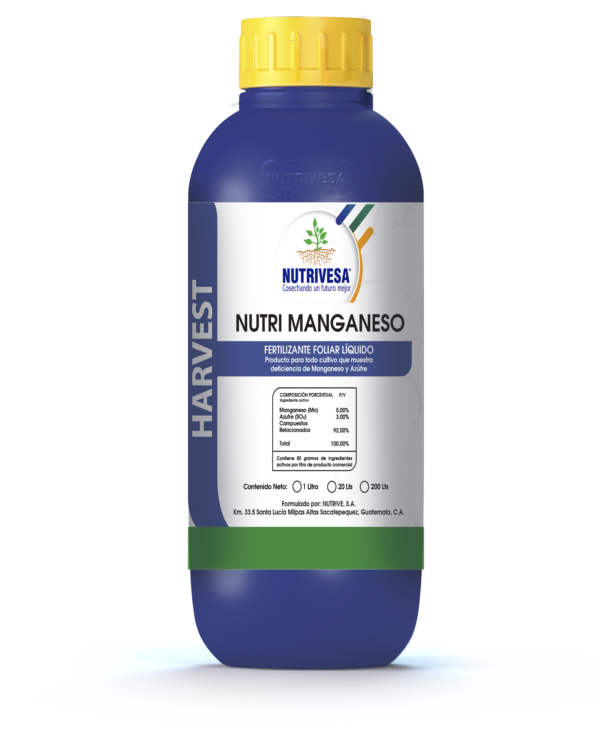 Nutri Manganeso FERTILIZANTE FOLIAR Litro | AgroTerra Guatemala