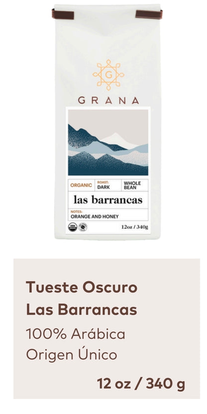 Café La Grana Guatemala Tueste Oscuro Orgánico Las Barracas| 100% Arábica En Grano - Café Guatemalteco