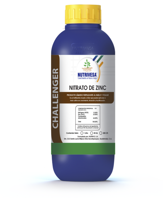 Nitrato de Zink 1 Litro - Fertilizante al Suelo | Nutrivesa