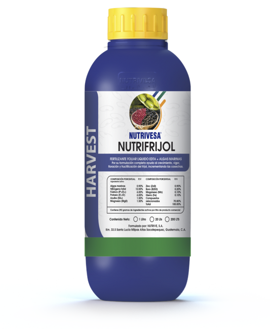 Nutri-Fríjol EDTA 1 Litro - Fertilizante Foliar | Nutrivesa