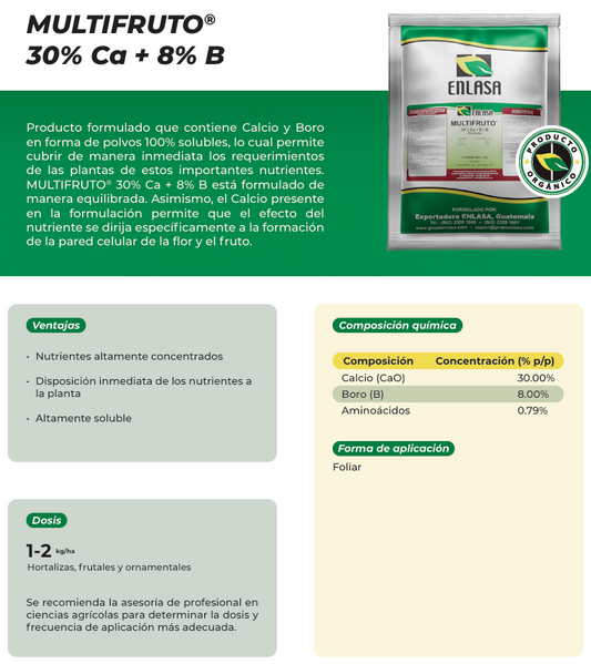 Multifruto CA+B ENLASA - Fertilizante | AgroTerra Guatemala