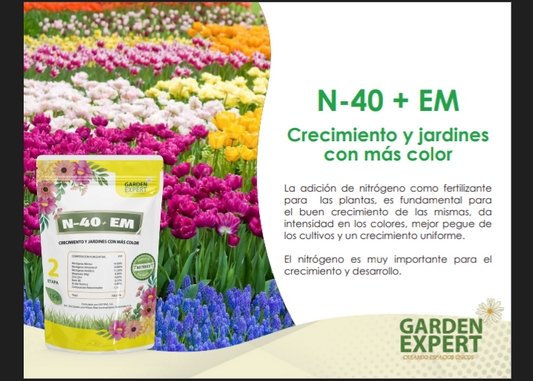 N40/Crecimiento Color 1 Kilo 1 Kg - Garden Expert | Nutrivesa