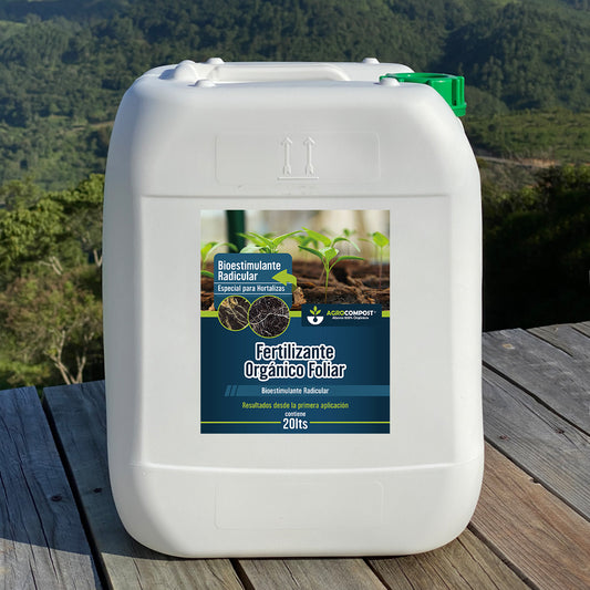 Bioestimulante Radicular de Hortalizas 20 LT - AgroCompost Guatemala | Orgánico