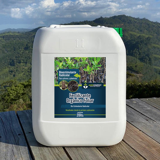 Fertilizante Orgánico Foliar Bioestimulante Radicular para Frutales 20 LT - AgroCompost Guatemala | Orgánico