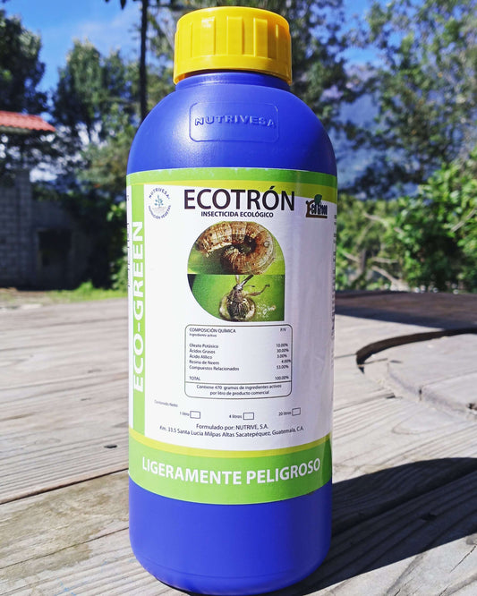 ECOTRÓN 1 Litro - Insecticida Ecológico contra Gusanos, Pulgones y Ácaros | Nutrivesa